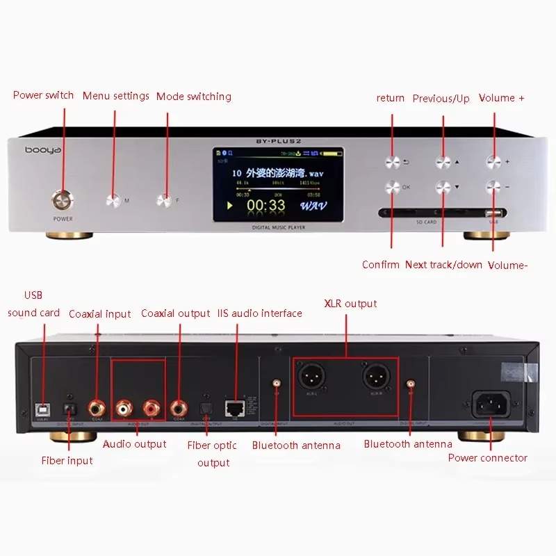 Audio Music By - Çift ES9038PRO Dijital Ses Çalar DSD256