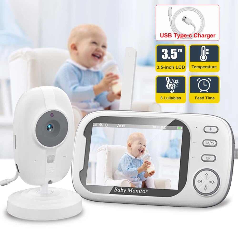 Audio Music Video - 3.5 ''Video bebek izleme monitörü 2.4G