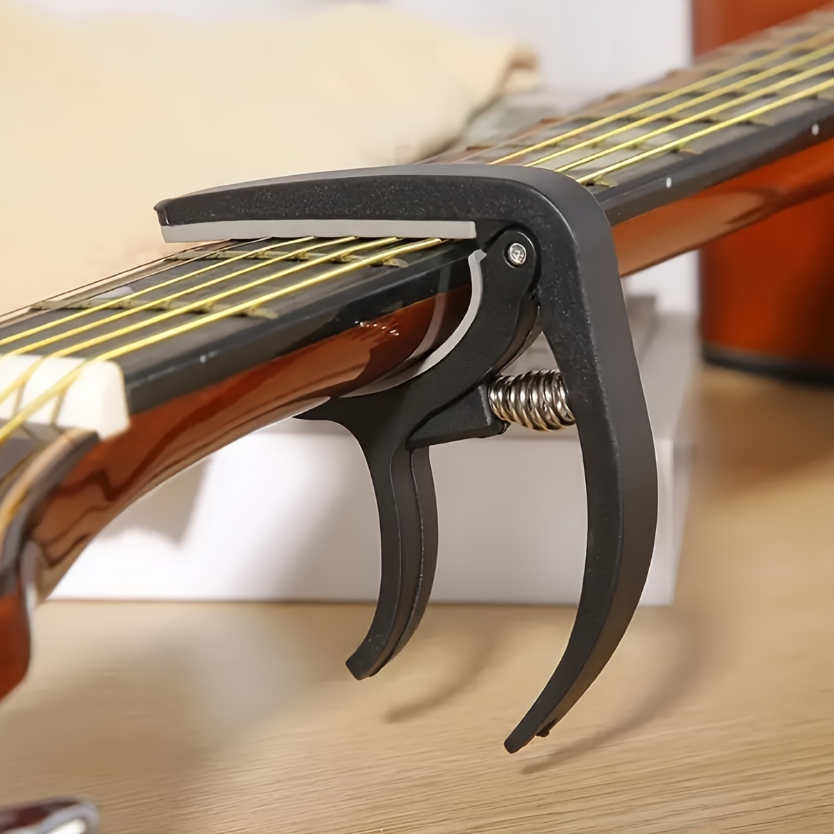Guitar Tuner Clip - Dayanıklı Ahşap Gitar Capo Akort Klipsi
