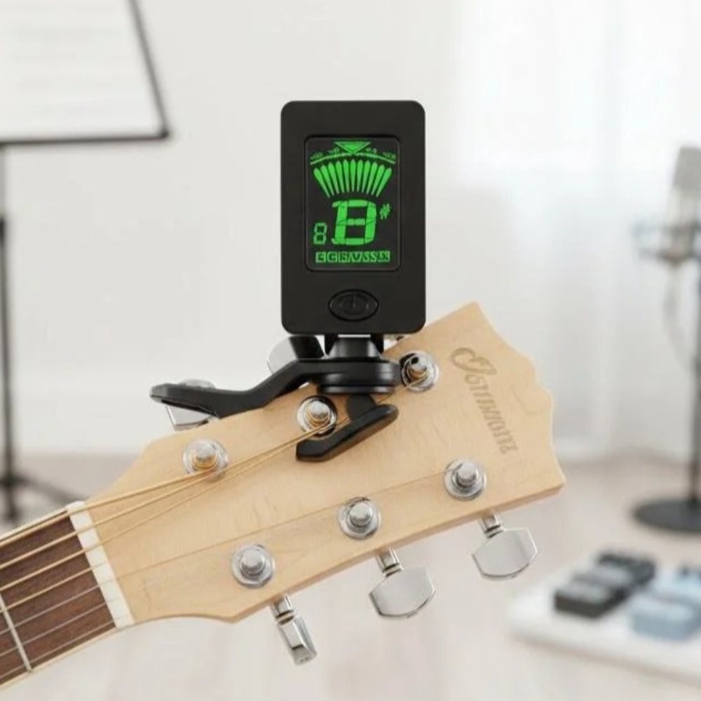 Guitar Tuner Clip - Stonego LCD Klipsli Gitar Tuner Kromatik