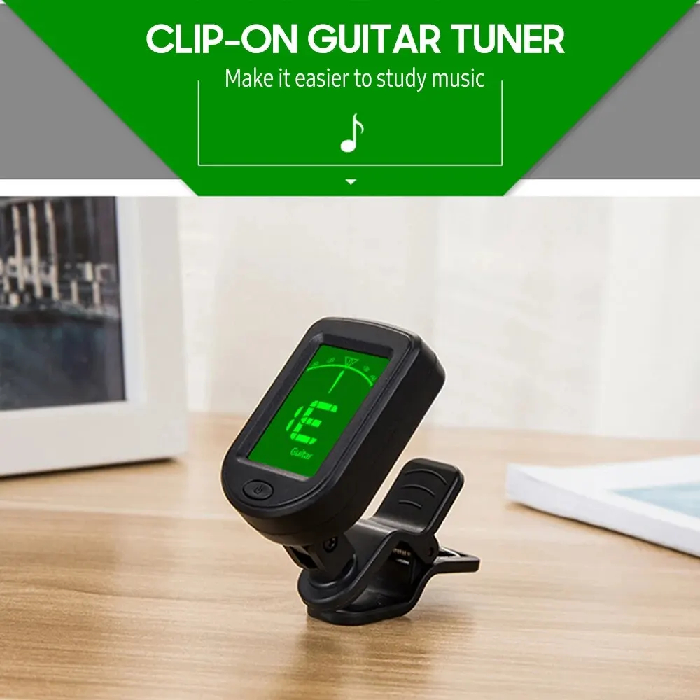 Guitar Tuner Clip - T-02 gitar tuner klipsli kromatik dijital