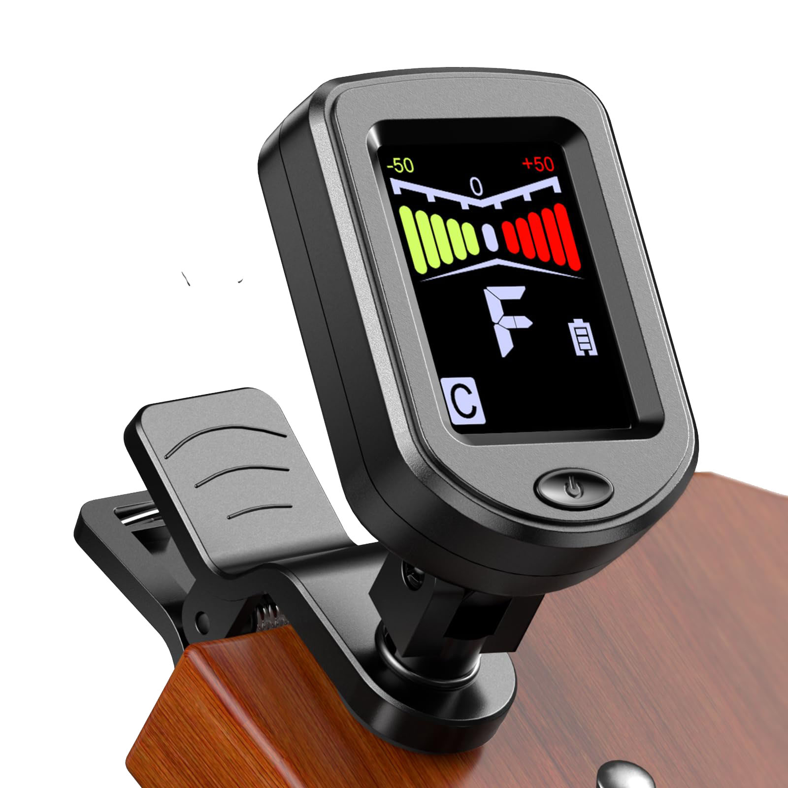 Guitar Tuner Clip - Normal/Renkli Ekranlı Klipsli Gitar Akort Aleti