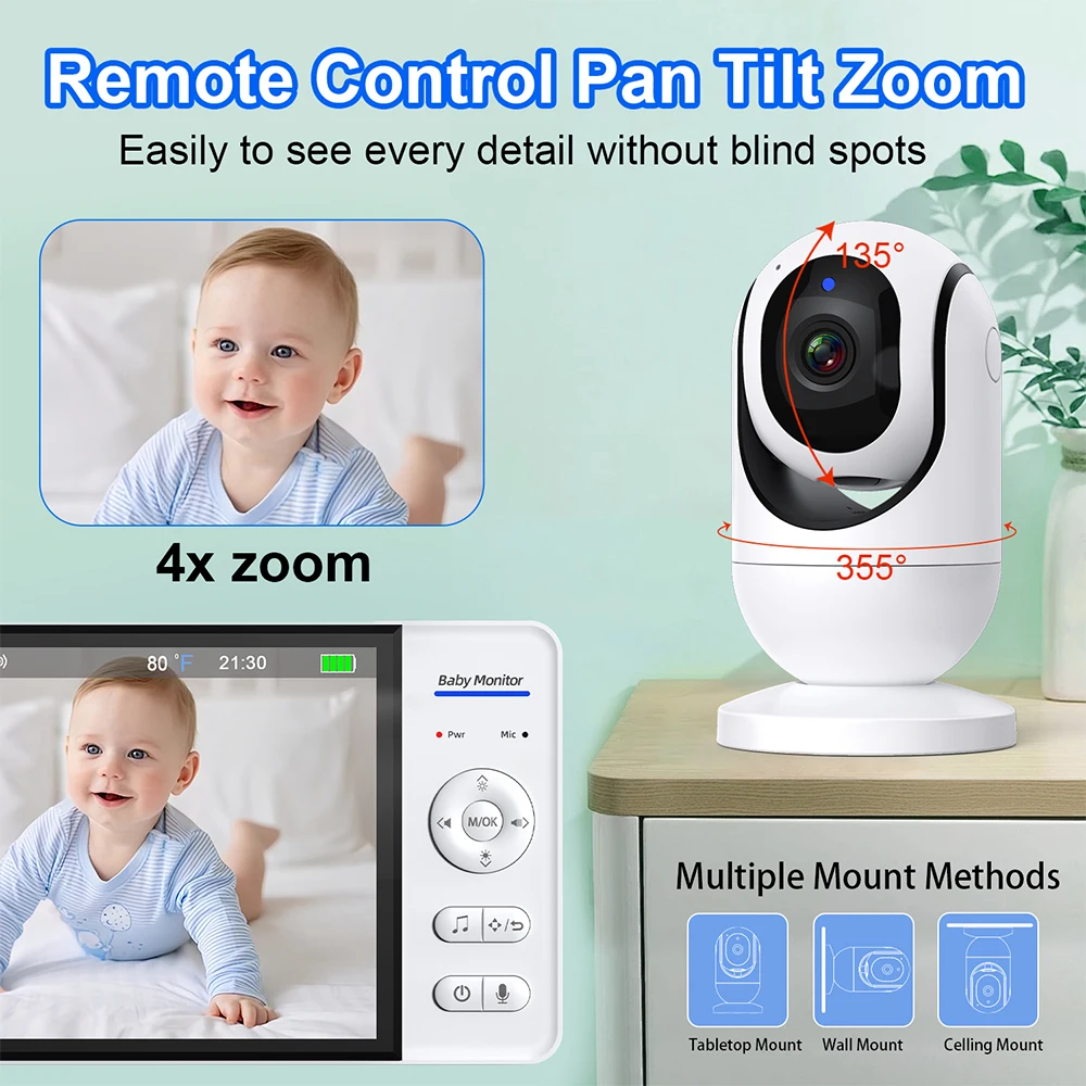 Hiçbir WiFi 7 Inç Bebek Monitö - Audio Music Video incelemesi ve fiyatı