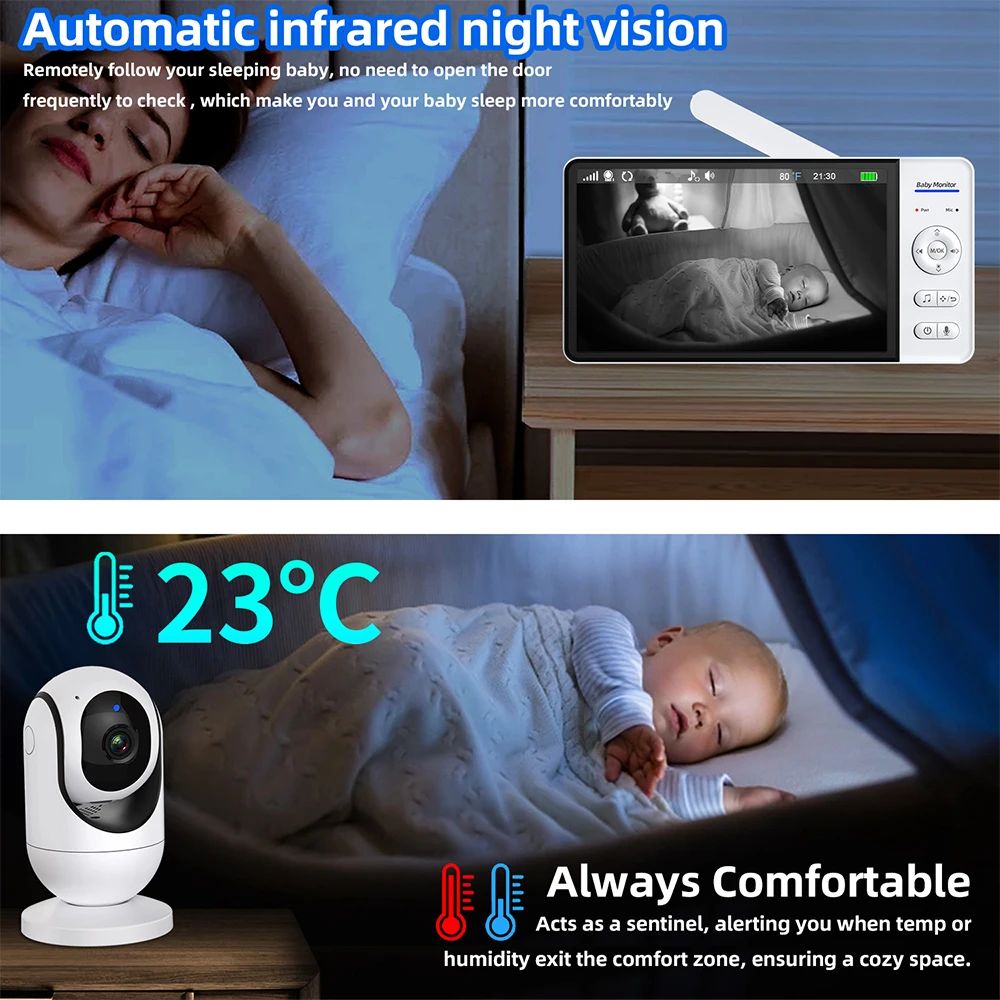 Hiçbir WiFi 7 Inç Bebek Monitö - Audio Music Video incelemesi ve fiyatı