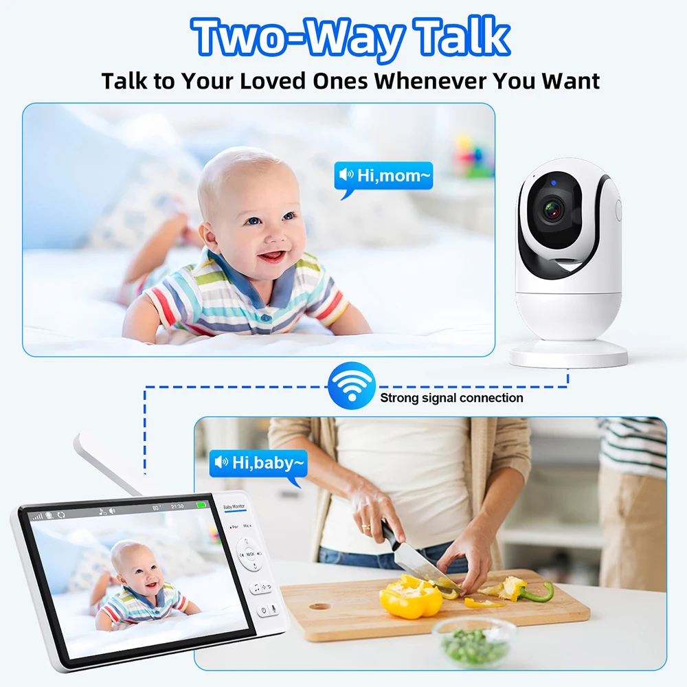 Hiçbir WiFi 7 Inç Bebek Monitö - Audio Music Video incelemesi ve fiyatı