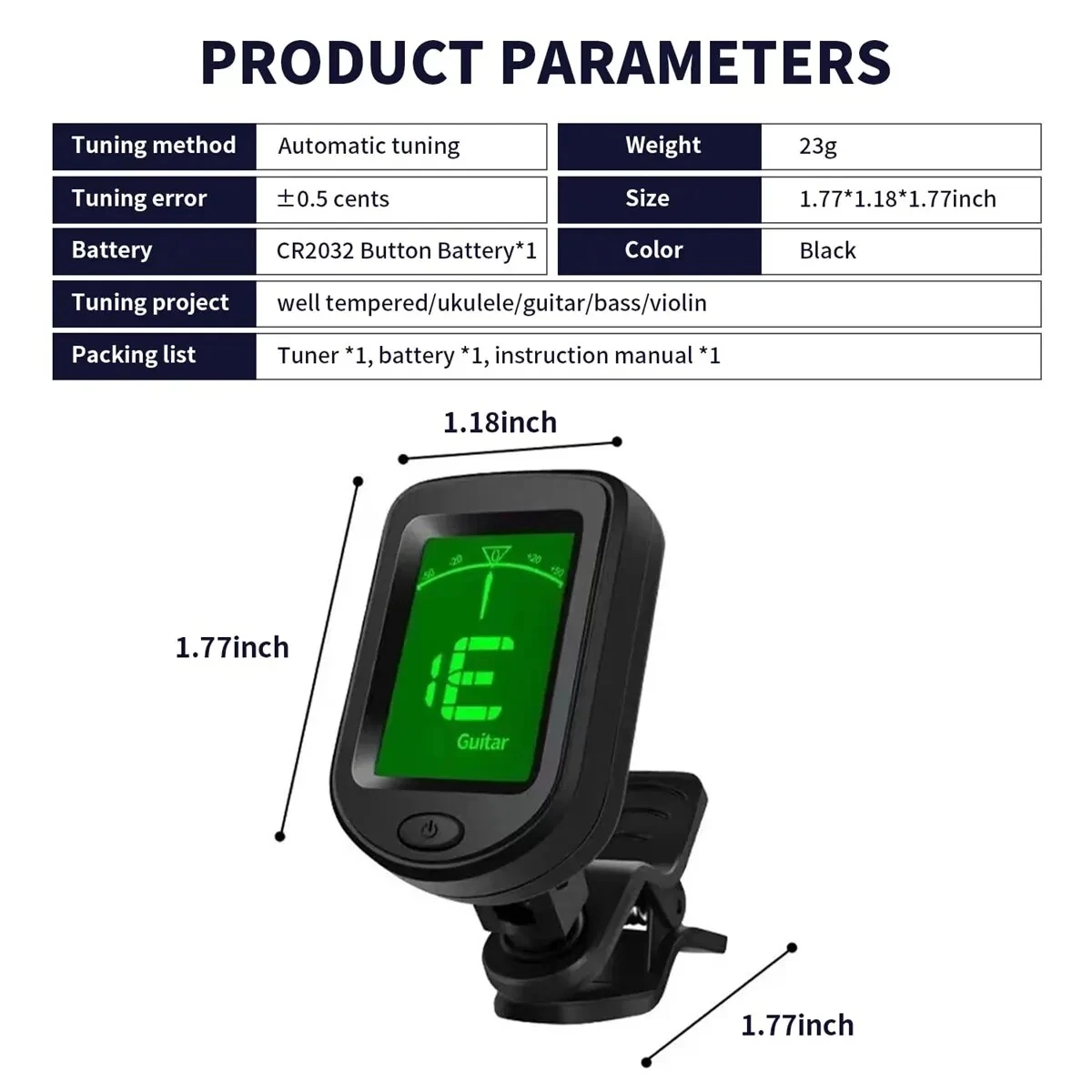 Bas Ukulele keman Mandolin Ban - Guitar Tuner Clip incelemesi ve fiyatı