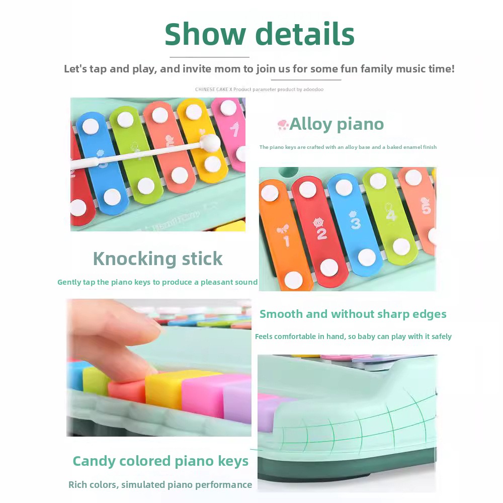 8-Note Xylophone Piyano 2'si 1 - Audio Music Notes incelemesi ve fiyatı