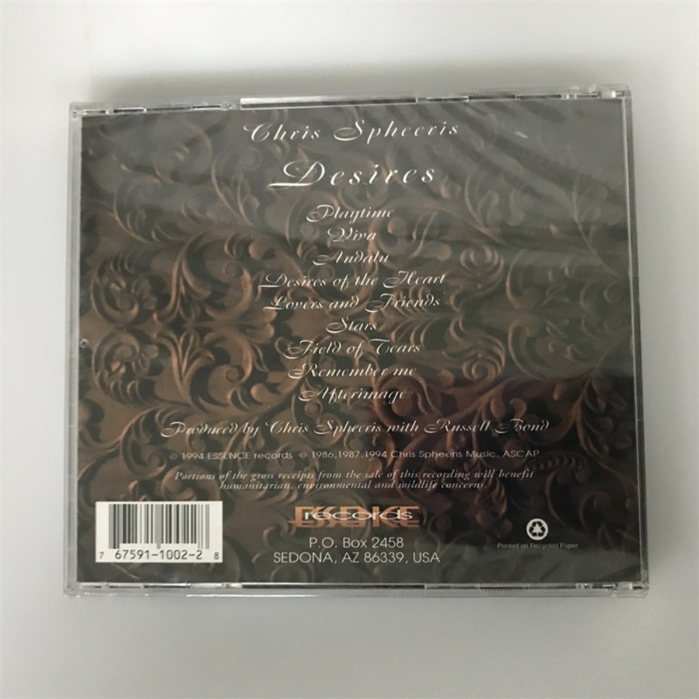 CD 'Desires' Chris Spheeris Mü - Audio Music Of incelemesi ve fiyatı