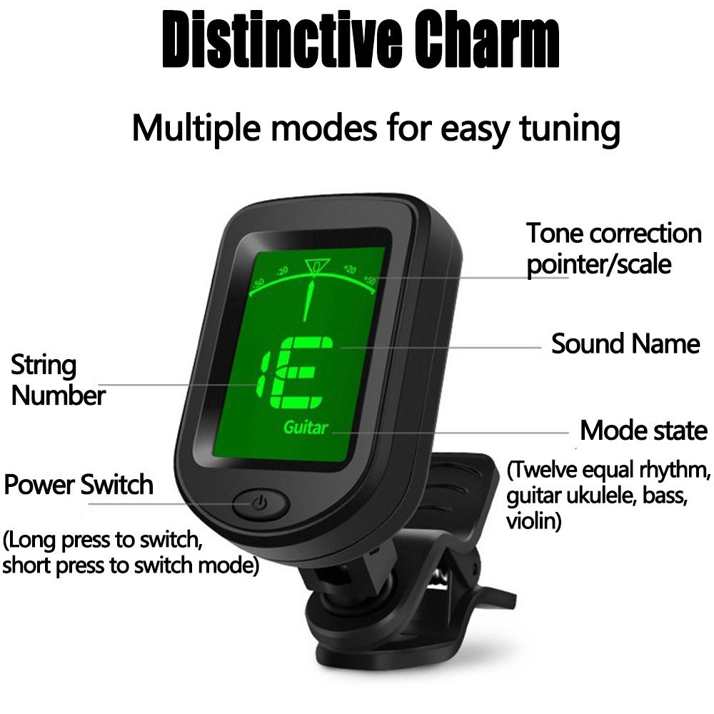 Klipsli Gitar Tuner Mini LCD E - Guitar Tuner Clip incelemesi ve fiyatı